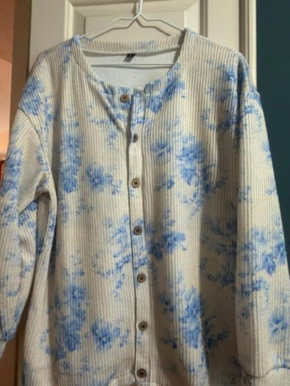 Flower Button Up sweater